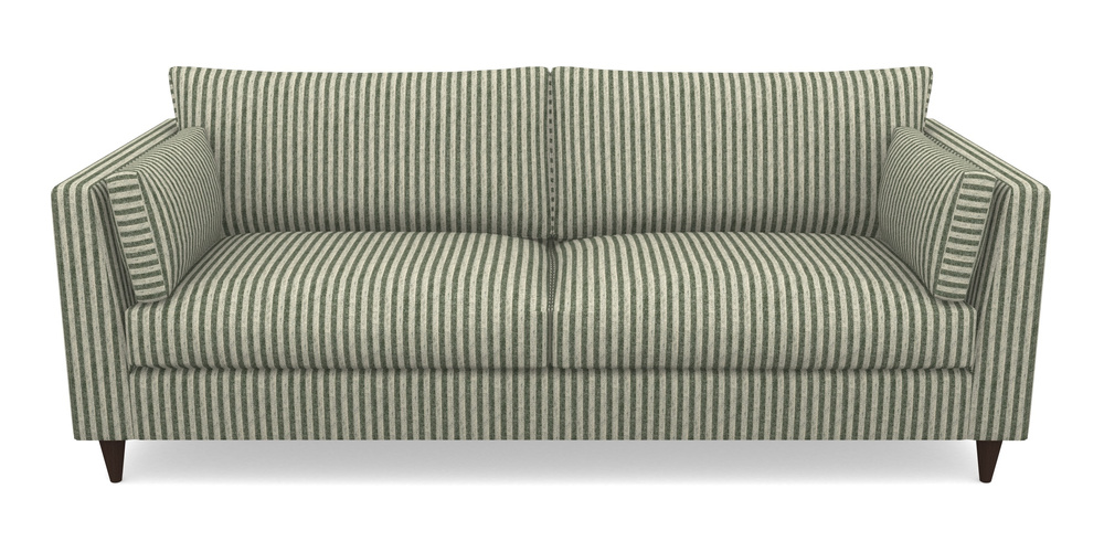 Product photograph of Saltdean 4 Seater Sofa In Cloth 22 - Pinstripe - Courgette from Sofas and Stuff Limited