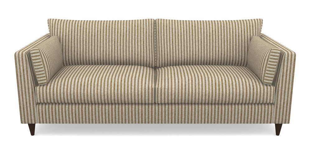 Product photograph of Saltdean 4 Seater Sofa In Cloth 22 - Pinstripe - Fallen Leaf from Sofas and Stuff Limited