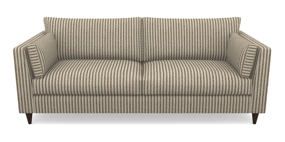 Product photograph of Saltdean 4 Seater Sofa In Cloth 22 - Pinstripe - Peat from Sofas and Stuff Limited