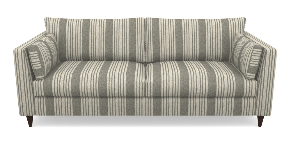 Product photograph of Saltdean 4 Seater Sofa In Cloth 22 - Bayadere - Seal from Sofas and Stuff Limited