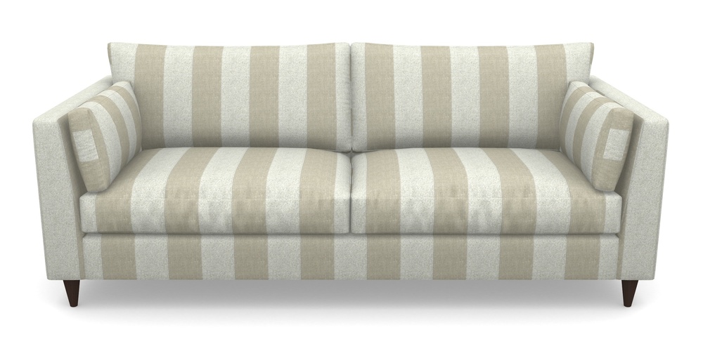 Product photograph of Saltdean 4 Seater Sofa In Dovedale Linen Stripe - Chalk from Sofas and Stuff Limited