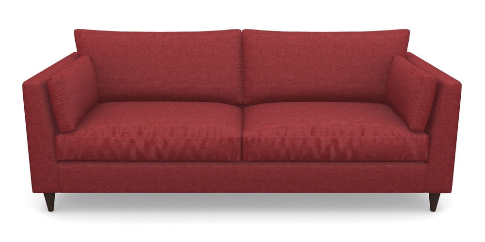 Product photograph of Saltdean 4 Seater Sofa In Easy Clean Plain - Claret from Sofas and Stuff Limited