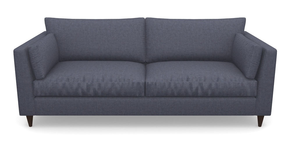 Product photograph of Saltdean 4 Seater Sofa In Easy Clean Plain - Navy from Sofas and Stuff Limited