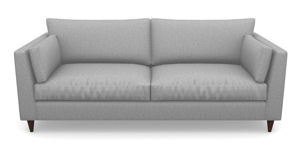Product photograph of Saltdean 4 Seater Sofa In Easy Clean Plain - Silver from Sofas and Stuff Limited