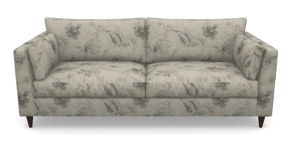 Product photograph of Saltdean 4 Seater Sofa In Floral Linen - Lela Mystery Oat Sepia from Sofas and Stuff Limited