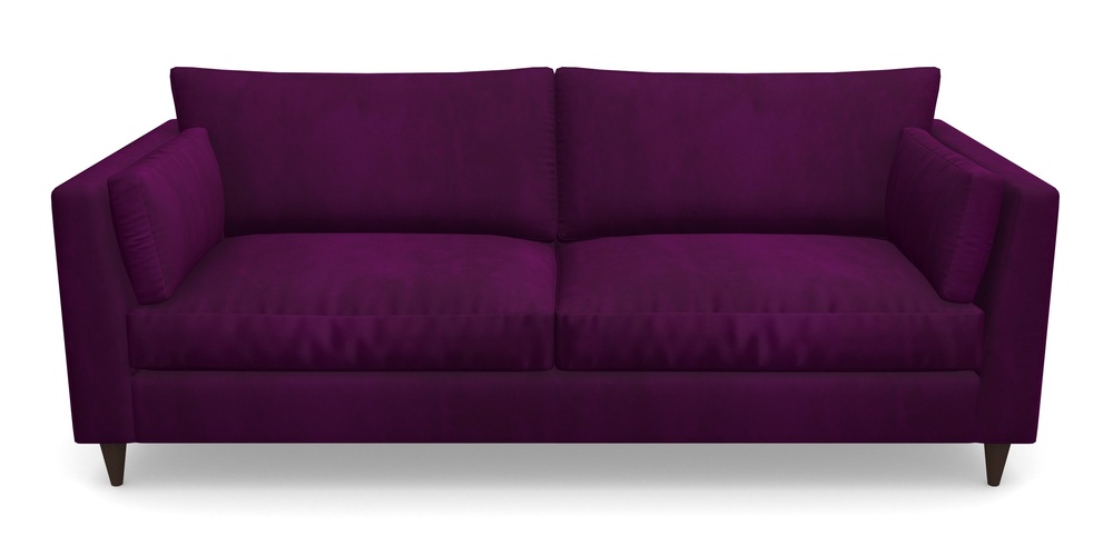 Product photograph of Saltdean 4 Seater Sofa In House Clever Velvet - Aubergine from Sofas and Stuff Limited