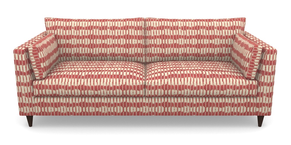 Product photograph of Saltdean 4 Seater Sofa In V A Brompton Collection - Ikat - Chilli from Sofas and Stuff Limited