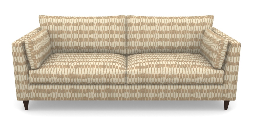 Product photograph of Saltdean 4 Seater Sofa In V A Brompton Collection - Ikat - Assam Tea from Sofas and Stuff Limited