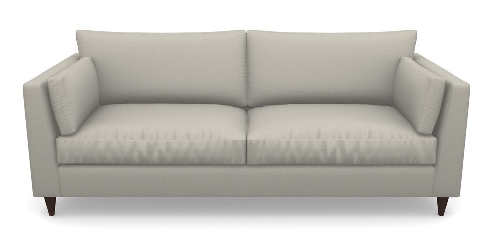 Product photograph of Saltdean 4 Seater Sofa In Plain Linen Cotton - Baby Elephant from Sofas and Stuff Limited