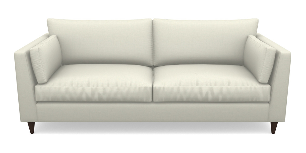 Product photograph of Saltdean 4 Seater Sofa In Plain Linen Cotton - Meringue from Sofas and Stuff Limited