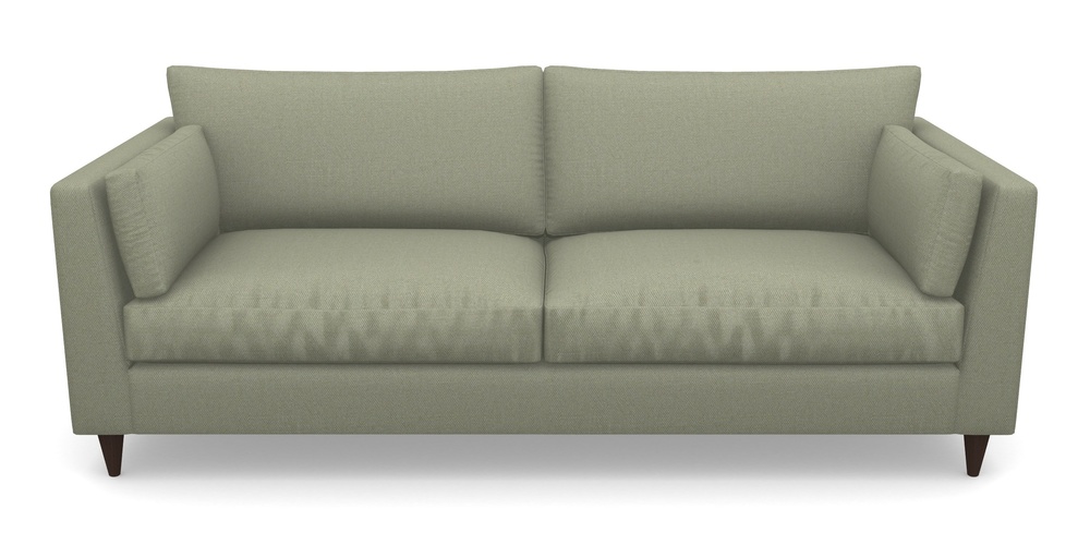 Product photograph of Saltdean 4 Seater Sofa In Plain Linen Cotton - Sage from Sofas and Stuff Limited