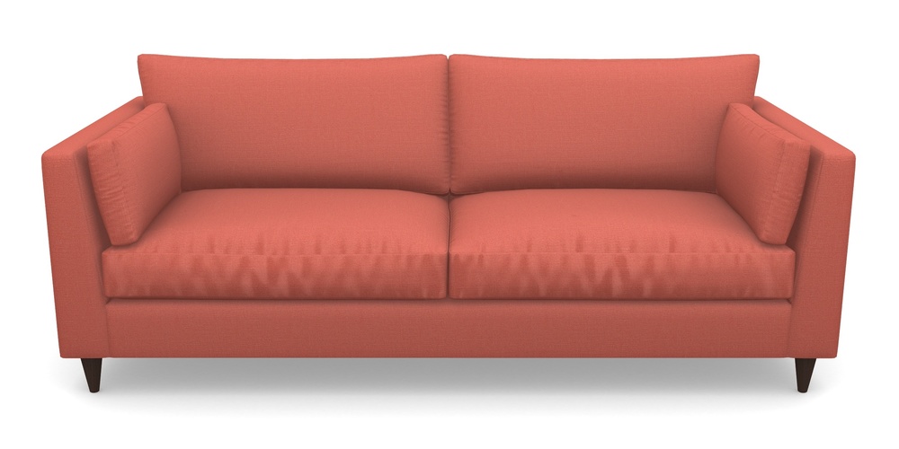 Product photograph of Saltdean 4 Seater Sofa In Plain Linen Cotton - Tequila Sunset from Sofas and Stuff Limited