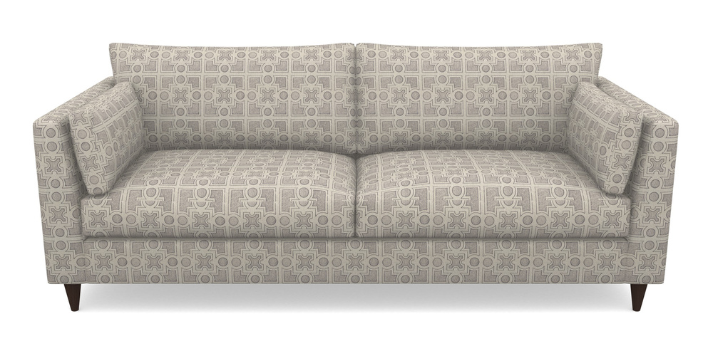 Product photograph of Saltdean 4 Seater Sofa In Rhs Collection - Small Knot Garden Cotton Weave - Grey from Sofas and Stuff Limited