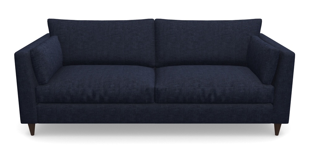 Product photograph of Saltdean 4 Seater Sofa In Super Soft Velvet - Navy from Sofas and Stuff Limited