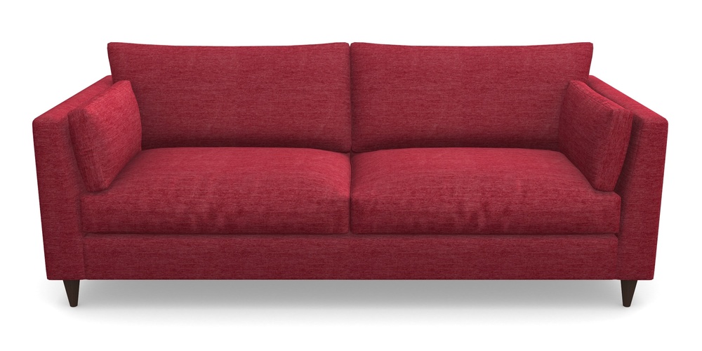 Product photograph of Saltdean 4 Seater Sofa In Textured Velvet - Firebrick from Sofas and Stuff Limited