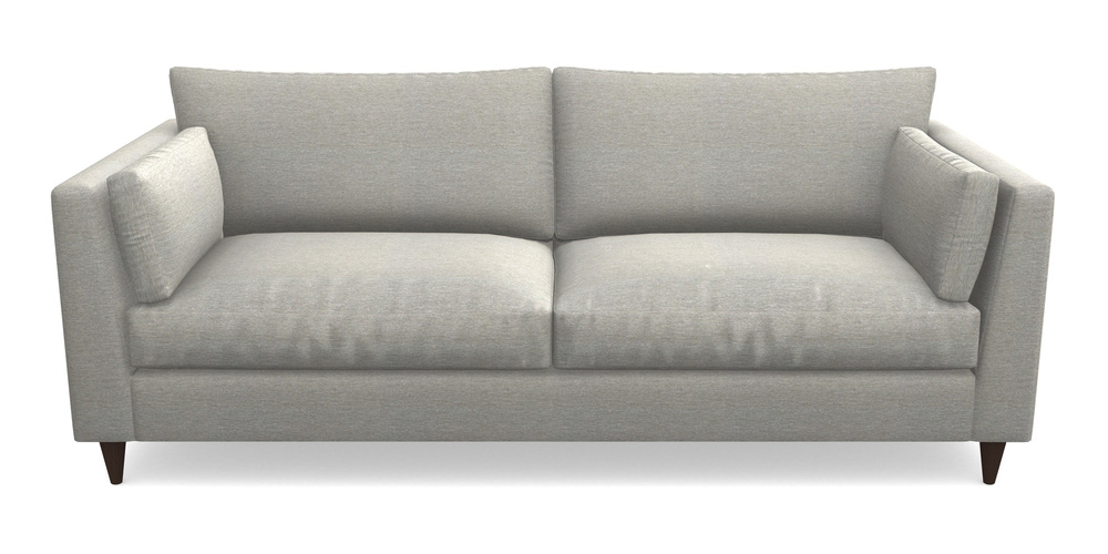 Product photograph of Saltdean 4 Seater Sofa In Textured Velvet - Silver from Sofas and Stuff Limited