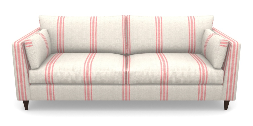 Product photograph of Saltdean 4 Seater Sofa In Walloon Linen - Red from Sofas and Stuff Limited