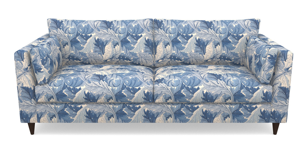 Product photograph of Saltdean 4 Seater Sofa In William Morris Collection - Acanthus - Woad from Sofas and Stuff Limited