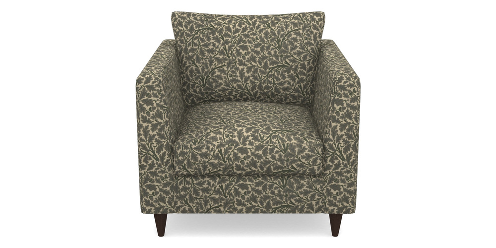Product photograph of Saltdean Chair In V A Drawn From Nature Collection - Oak Tree - Dark Green from Sofas and Stuff Limited