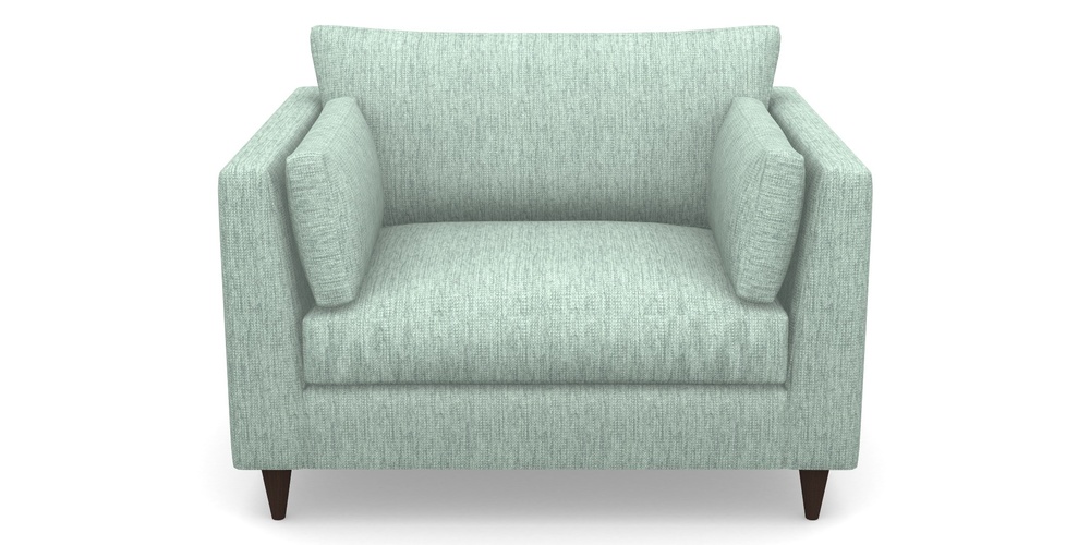 Product photograph of Saltdean Snuggler In Aqua Clean Tenby - Duck Egg from Sofas and Stuff Limited