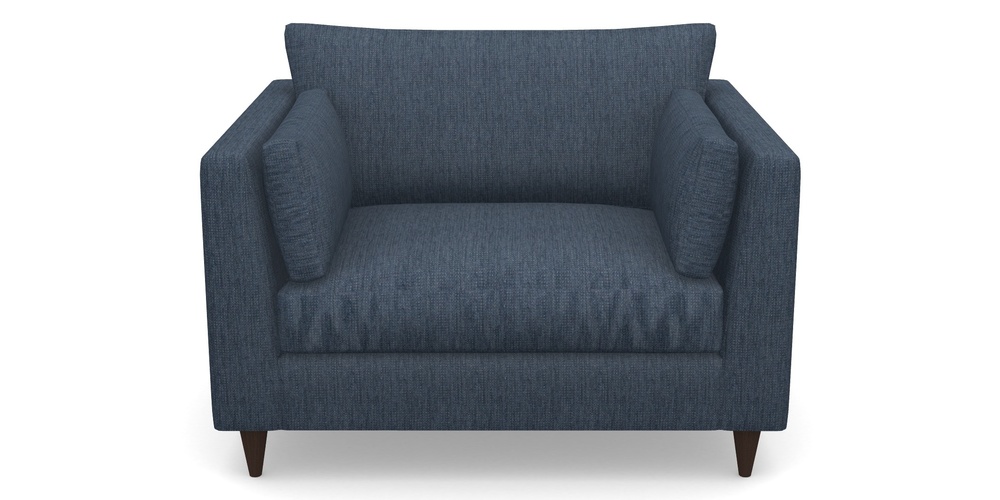 Product photograph of Saltdean Snuggler In Aqua Clean Tenby - Navy from Sofas and Stuff Limited