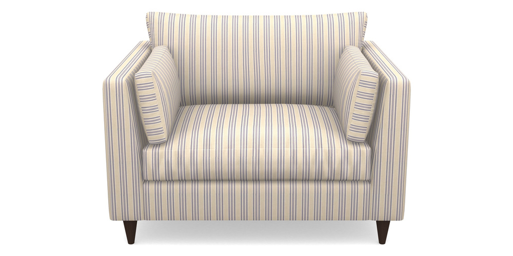 Product photograph of Saltdean Snuggler In Cloth 22 - Racing Stripes Ayr - Blueberry from Sofas and Stuff Limited