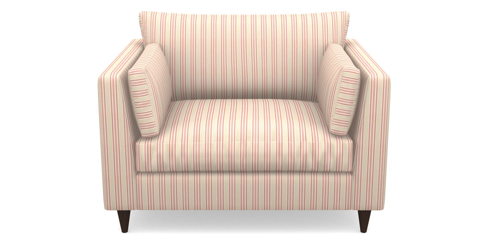 Product photograph of Saltdean Snuggler In Cloth 22 - Racing Stripes Ayr - Cherry from Sofas and Stuff Limited