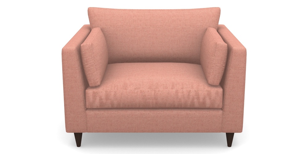 Product photograph of Saltdean Snuggler In Basket Weave - Peony from Sofas and Stuff Limited