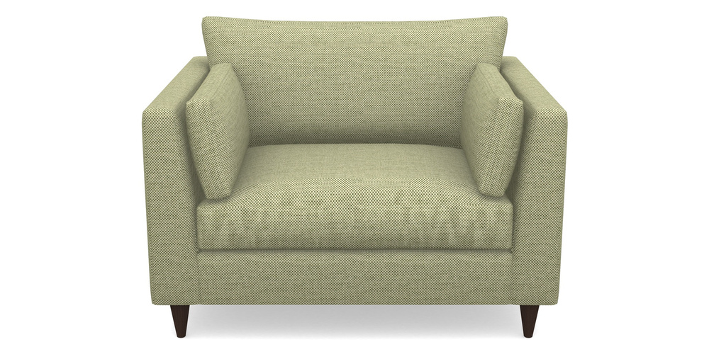 Product photograph of Saltdean Snuggler In Basket Weave - Sage from Sofas and Stuff Limited