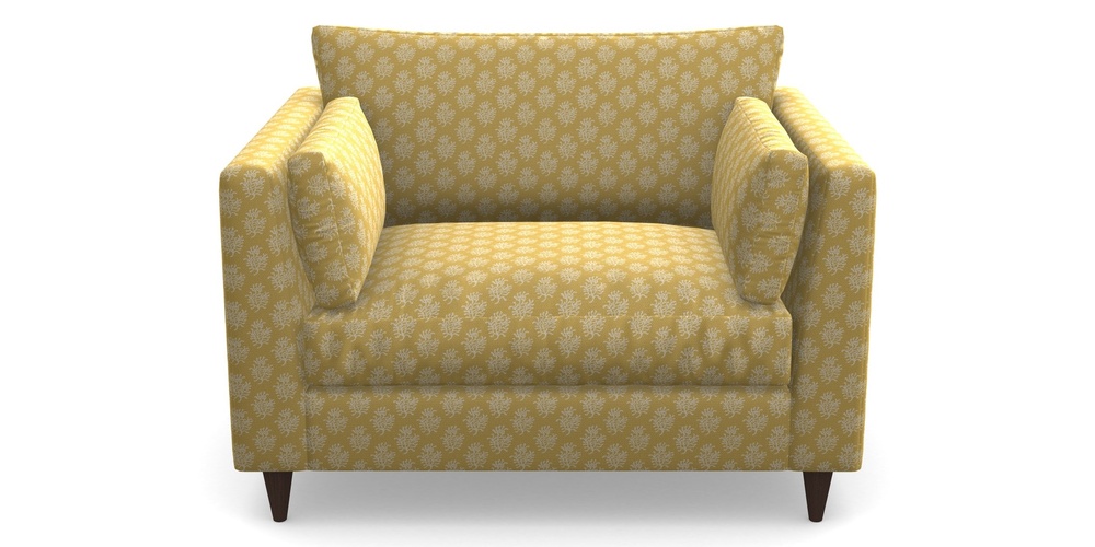 Product photograph of Saltdean Snuggler In Cloth 21 - Coral 1 - Canary from Sofas and Stuff Limited