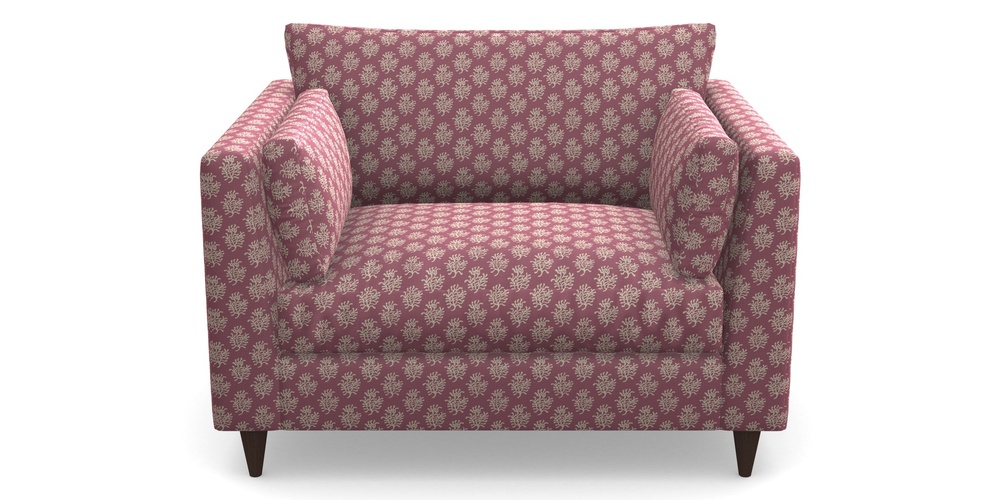 Product photograph of Saltdean Snuggler In Cloth 21 - Coral 1 - Cassis from Sofas and Stuff Limited