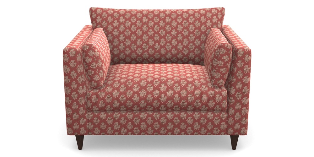 Product photograph of Saltdean Snuggler In Cloth 21 - Coral 1 - Ginger Snap from Sofas and Stuff Limited