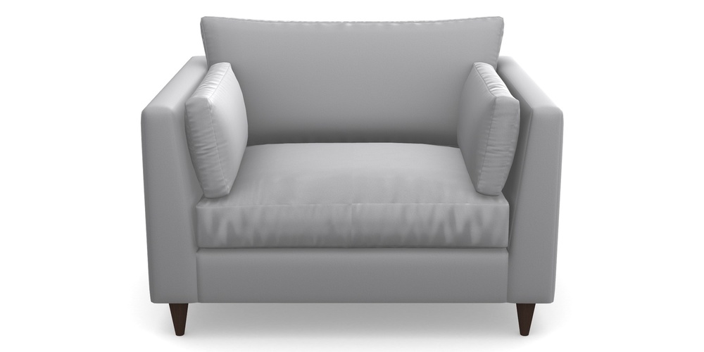 Product photograph of Saltdean Snuggler In Clever Glossy Velvet - Fifty Shades from Sofas and Stuff Limited