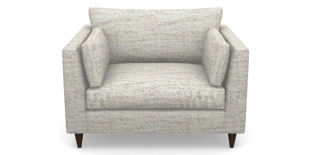 Product photograph of Saltdean Snuggler In Chunky Herringbone - Chunky Herringbone Natural from Sofas and Stuff Limited