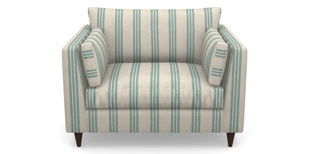 Product photograph of Saltdean Snuggler In Cloth 18 Stripes - Bengal - Basil from Sofas and Stuff Limited