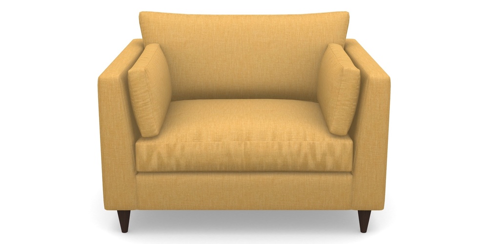 Product photograph of Saltdean Snuggler In Clever Cotton Mix - Mustard from Sofas and Stuff Limited