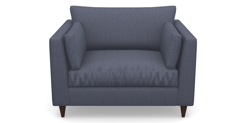 Product photograph of Saltdean Snuggler In Clever Cotton Mix - Oxford Blue from Sofas and Stuff Limited