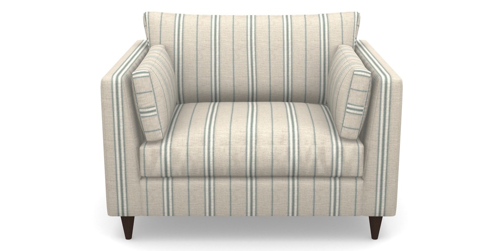 Product photograph of Saltdean Snuggler In Cloth 18 Stripes - Regimental - Basil from Sofas and Stuff Limited