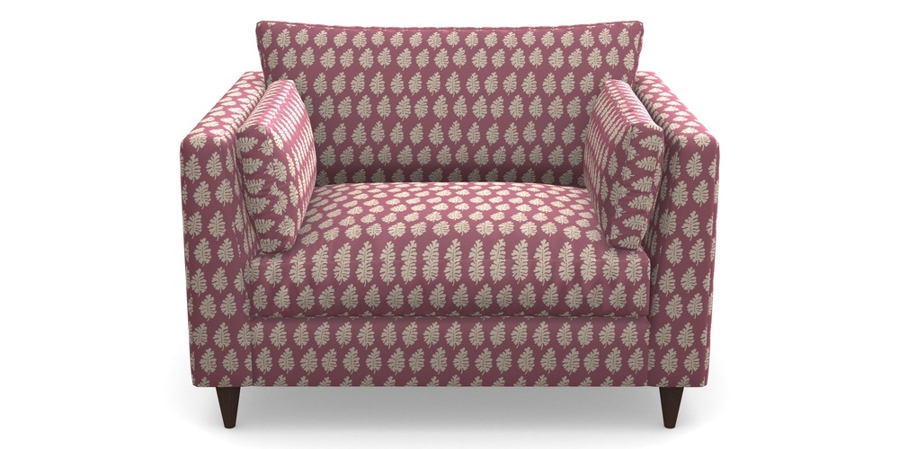 Product photograph of Saltdean Snuggler In Cloth 21 - Oak Leaf - Cassis from Sofas and Stuff Limited