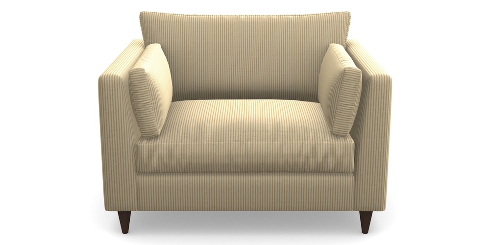 Product photograph of Saltdean Snuggler In Cloth 21 - Simple Stripe - Quince from Sofas and Stuff Limited