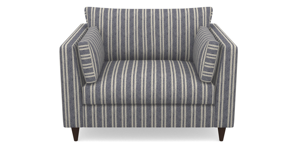 Product photograph of Saltdean Snuggler In Cloth 22 - Barcode - Deep Water from Sofas and Stuff Limited