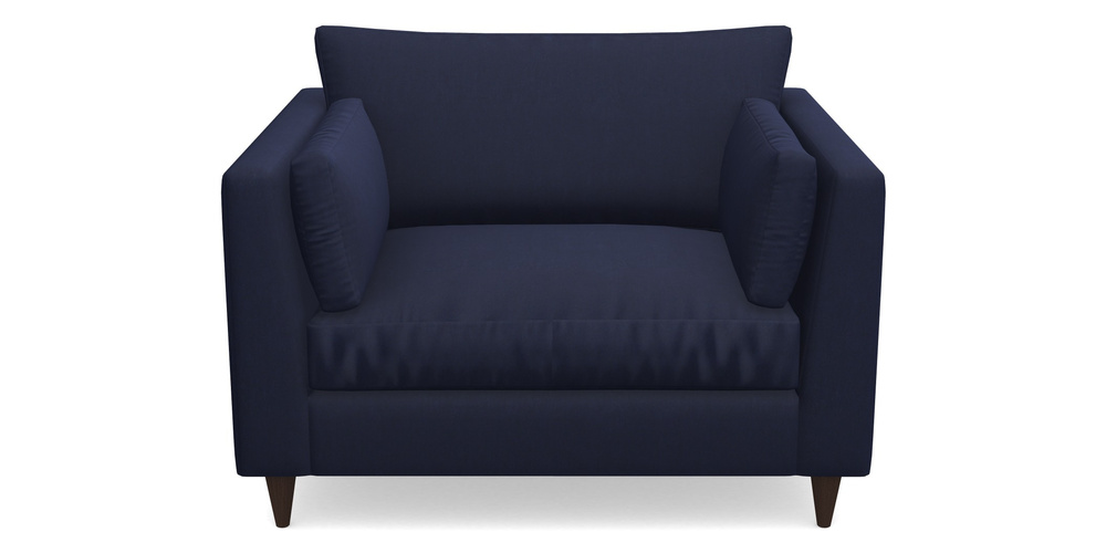 Product photograph of Saltdean Snuggler In Clever Tough And Eco Velvet - Indigo from Sofas and Stuff Limited