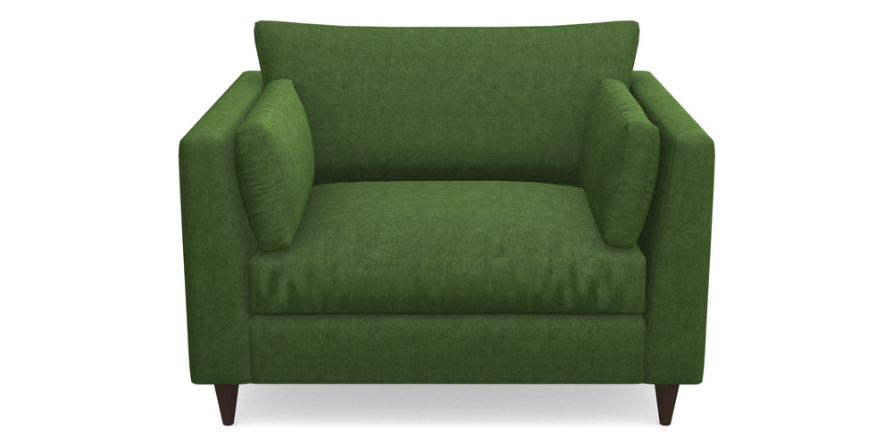 Product photograph of Saltdean Snuggler In Clever Tough And Eco Velvet - Shamrock from Sofas and Stuff Limited