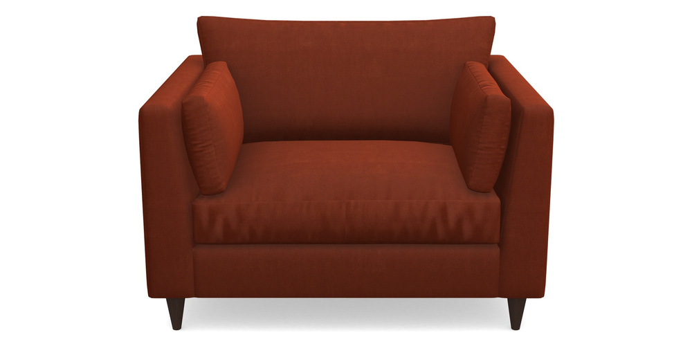 Product photograph of Saltdean Snuggler In Clever Tough And Eco Velvet - Tawny from Sofas and Stuff Limited