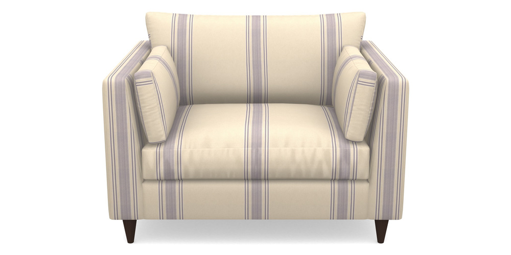 Product photograph of Saltdean Snuggler In Cloth 22 - Racing Stripes Cheltenham - Blueberry from Sofas and Stuff Limited