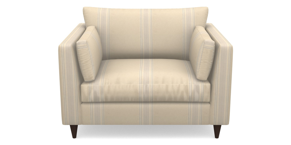 Product photograph of Saltdean Snuggler In Cloth 22 - Racing Stripes Cheltenham - Dove from Sofas and Stuff Limited