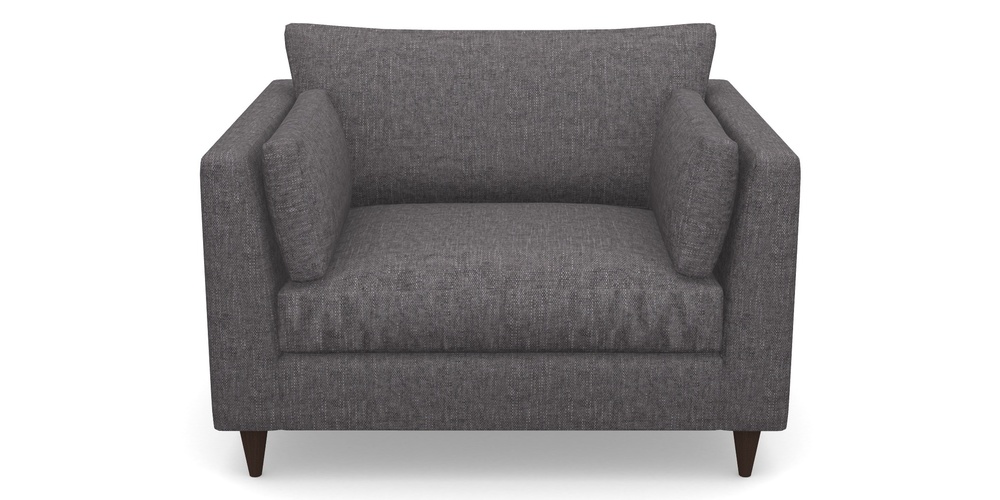 Product photograph of Saltdean Snuggler In Easy Clean Plain - Ash from Sofas and Stuff Limited