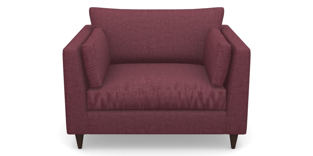 Product photograph of Saltdean Snuggler In Easy Clean Plain - Chianti from Sofas and Stuff Limited