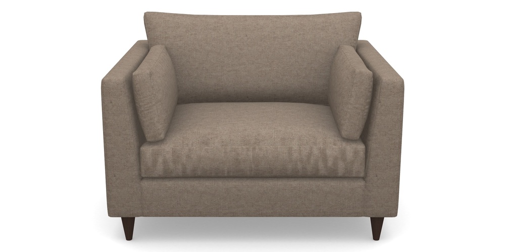 Product photograph of Saltdean Snuggler In Easy Clean Plain - Camel from Sofas and Stuff Limited