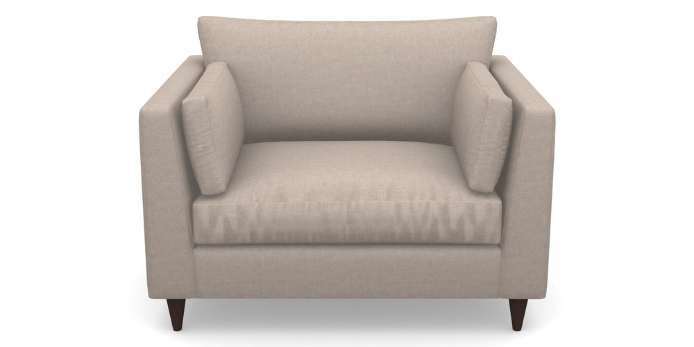 Product photograph of Saltdean Snuggler In Easy Clean Plain - Cream from Sofas and Stuff Limited